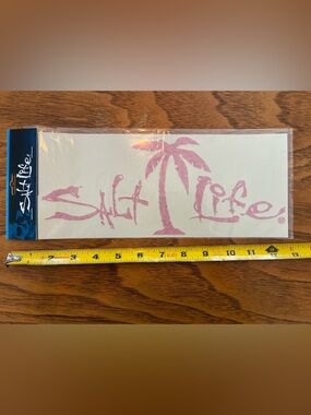 Salt Life Pink Palm Tree Logo Sticker